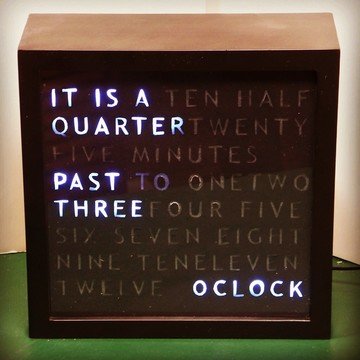 arduino word clock